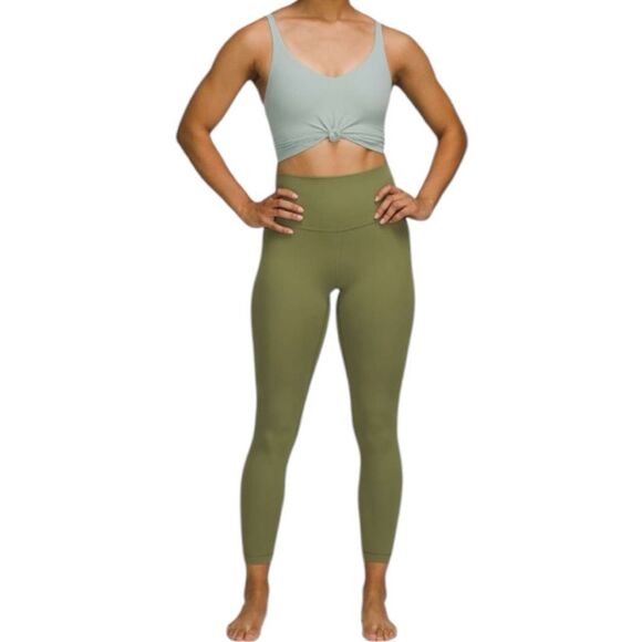 Lululemon Women's Pull-On Align High-Rise 25" Crop Leggings Bronze Green Size 4 - Picture 2 of 12